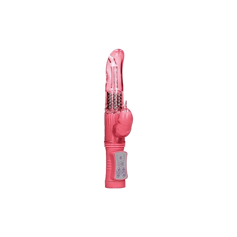 VIBRADOR RAMPANTE DOLPHIN CON ROTACIÓN - ROSA