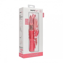 VIBRADOR RAMPANTE DOLPHIN CON ROTACIÓN - ROSA