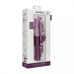 VIBRADOR RAMPANTE DOLPHIN CON ROTACIÓN - MORADO