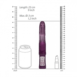 VIBRADOR RAMPANTE DOLPHIN CON ROTACIÓN - MORADO