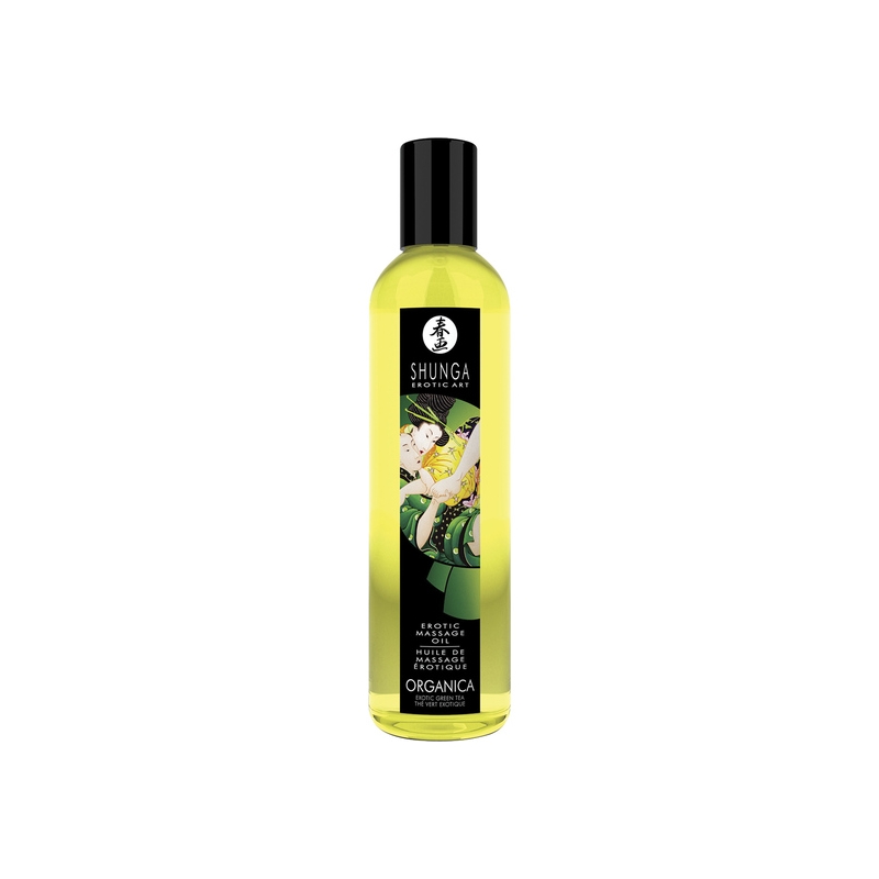 SHUNGA ACEITE DE MASAJE EROTICO TE VERDE EXOTICO