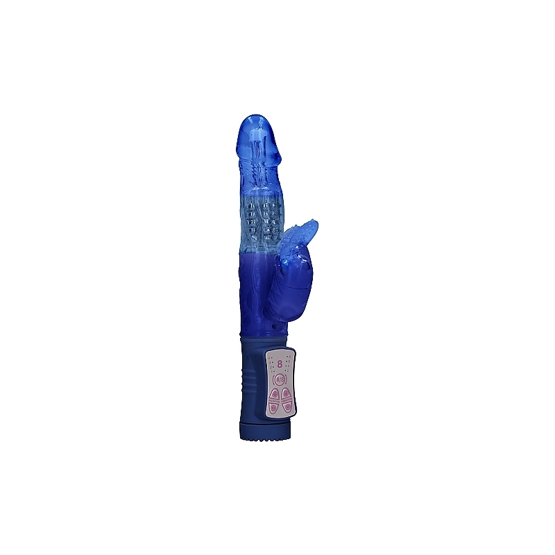 VIBRADOR RAMPANTE BEETLE CON ROTACIÓN - AZUL