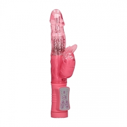 VIBRADOR RAMPANTE BEETLE CON ROTACIÓN - ROSA