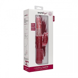 VIBRADOR RAMPANTE BEETLE CON ROTACIÓN - ROJO