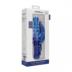 VIBRADOR RAMPANTE BURBUJAS CON ROTACIÓN - AZUL