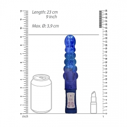 VIBRADOR RAMPANTE BURBUJAS CON ROTACIÓN - AZUL