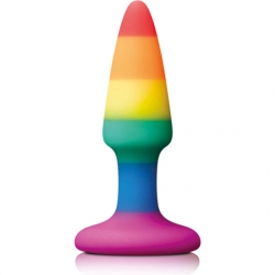 PLEASURE PLUG DE SILICONA RAINBOW MINI