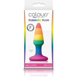 PLEASURE PLUG DE SILICONA RAINBOW MINI