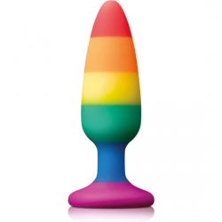 PLEASURE PLUG DE SILICONA RAINBOW MEDIANO