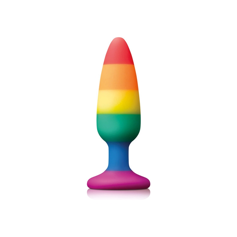 PLEASURE PLUG DE SILICONA RAINBOW MEDIANO