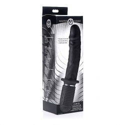 POWER POUNDER PENE VIBRADOR DE SILICONA - NEGRO