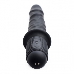 POWER POUNDER PENE VIBRADOR DE SILICONA - NEGRO