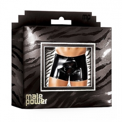 MALE POWER BOXER EFECTO LATEX NEGRO