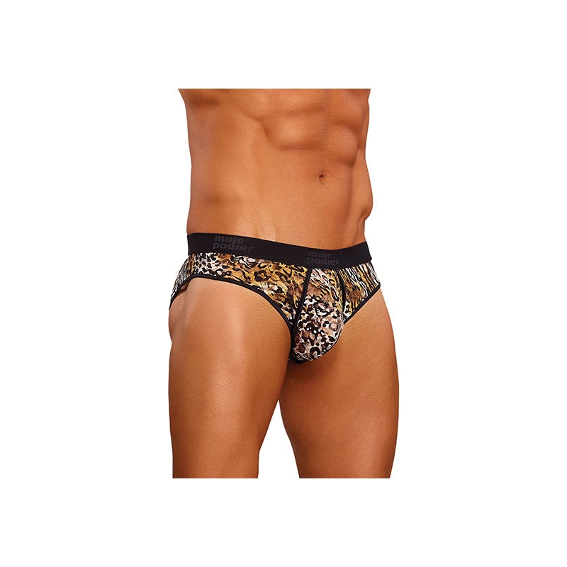 MALE POWER BOXER ESTAMPADO LEOPARDO MARRON