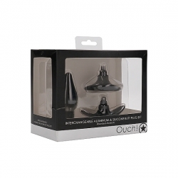 PLUG CON BASE INTERCAMBIABLE - MEDIANO - NEGRO