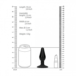 PLUG CON BASE INTERCAMBIABLE - MEDIANO PUNTEADO - NEGRO