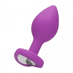 DIAMOND HEART BUTT PLUG - REGULAR - MORADO