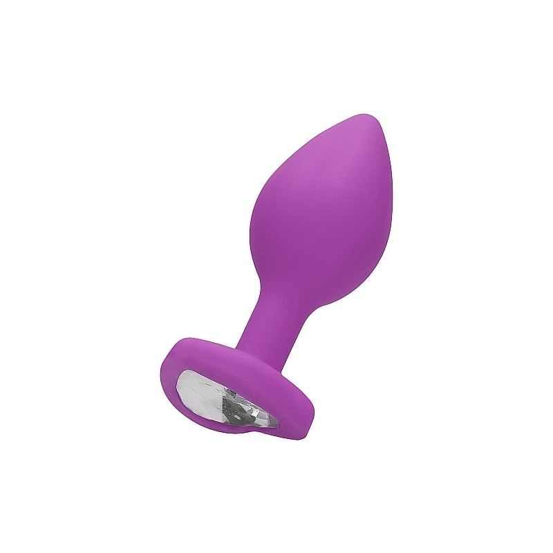 DIAMOND HEART BUTT PLUG - REGULAR - MORADO