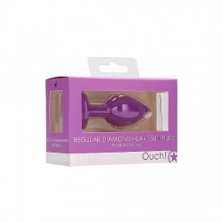 DIAMOND HEART BUTT PLUG - REGULAR - MORADO