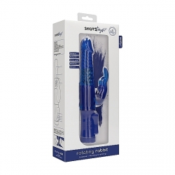 VIBRADOR CONEJITO CON ROTACIÓN - AZUL