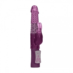 VIBRADOR CONEJITO CON ROTACIÓN - MORADO