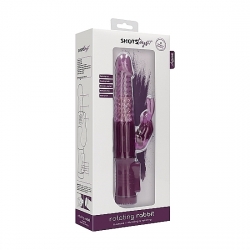 VIBRADOR CONEJITO CON ROTACIÓN - MORADO