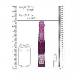 VIBRADOR CONEJITO CON ROTACIÓN - MORADO