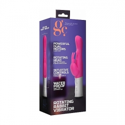 VIBRADOR RAMPANTE CONEJITO CON ROTACIÓN - ROSA