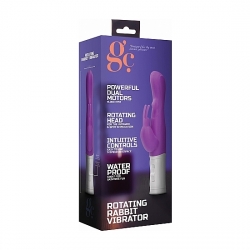 VIBRADOR RAMPANTE CONEJITO CON ROTACIÓN - MORADO