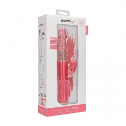 VIBRADOR CONEJITO CON ROTACIÓN - ROSA