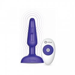 TRIO PLUG VIBRADOR CON MANDO - MORADO