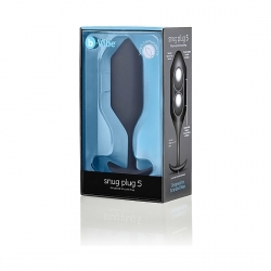 SNUG PLUG ANAL SILICONA 16CM - NEGRO