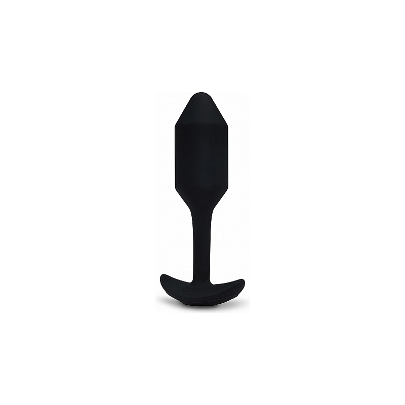 SNUG PLUG ANAL SILICONA CON VIBRACIÓN 12CM - NEGRO