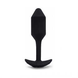 SNUG PLUG ANAL SILICONA CON VIBRACIÓN 12CM - NEGRO