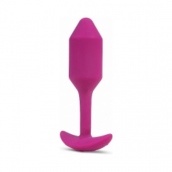 SNUG PLUG ANAL SILICONA CON VIBRACIÓN 12CM - ROSA