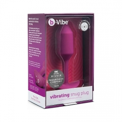 SNUG PLUG ANAL SILICONA CON VIBRACIÓN 12CM - ROSA