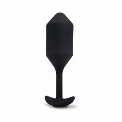 SNUG PLUG ANAL SILICONA CON VIBRACIÓN 15CM - NEGRO