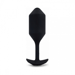 SNUG PLUG ANAL SILICONA CON VIBRACIÓN 15CM - NEGRO