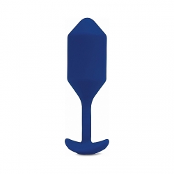 SNUG PLUG ANAL SILICONA CON VIBRACIÓN 15CM - AZUL