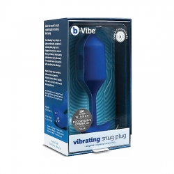 SNUG PLUG ANAL SILICONA CON VIBRACIÓN 15CM - AZUL