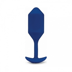 SNUG PLUG ANAL SILICONA CON VIBRACIÓN 15CM - AZUL