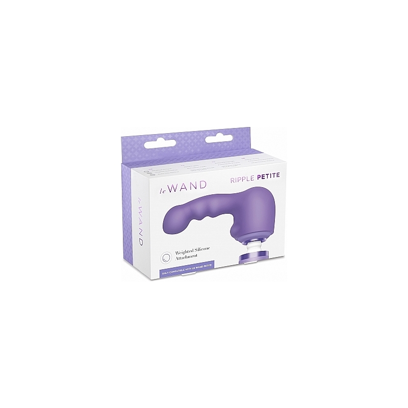 LE WAND PETITE RIPPLE ACOPLE SILICONA - VIOLETA