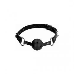 OUCH! SKULLS AND BONES MORDAZA CON BOLA TRANSPIRABLE - NEGRO