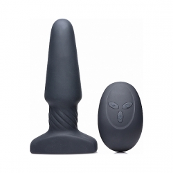 SLIM R SMOOTH PLUG VIBRADOR CON CONTROL REMOTO - NEGRO