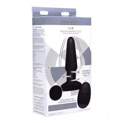 SLIM R SMOOTH PLUG VIBRADOR CON CONTROL REMOTO - NEGRO