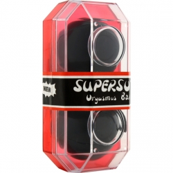 SUPERSOFT BOLAS ORGASMICAS NEGRAS