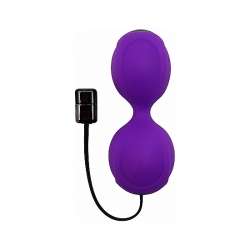 KEGEL VIBE BALLS - BOLAS DE SILICONA CON VIBRACIÓN - MORADO