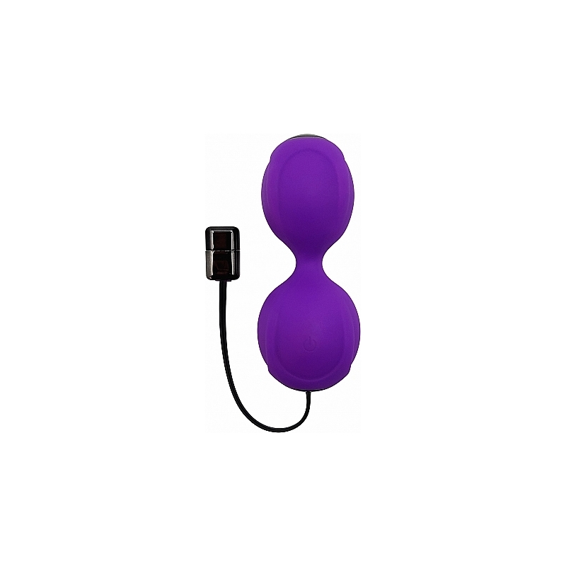 KEGEL VIBE BALLS - BOLAS DE SILICONA CON VIBRACIÓN - MORADO