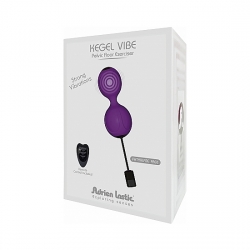 KEGEL VIBE BALLS - BOLAS DE SILICONA CON VIBRACIÓN - MORADO