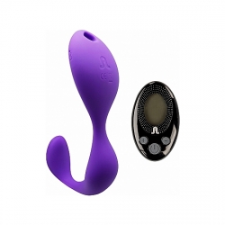 MR. HOOK VIBRADOR MANOS LIBRES CON MANDO - MORADO